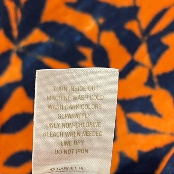 Garnet Hill Long Sleeve Half Zip Rash Guard Swim Shirt UV Protection Tropical - Picture 5 of 6